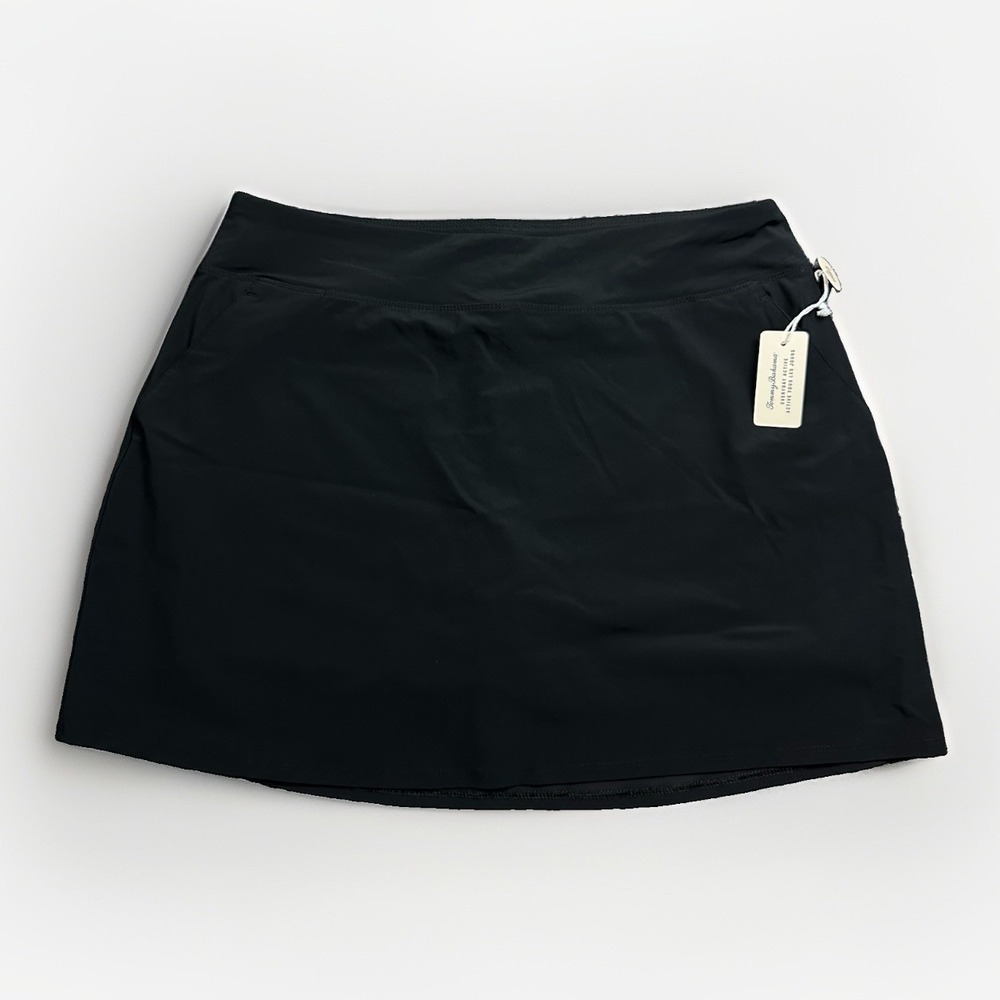 Tommy Bahama Everyday Active Golf Pearl Skort Black Women Sz Large Tennis NWT